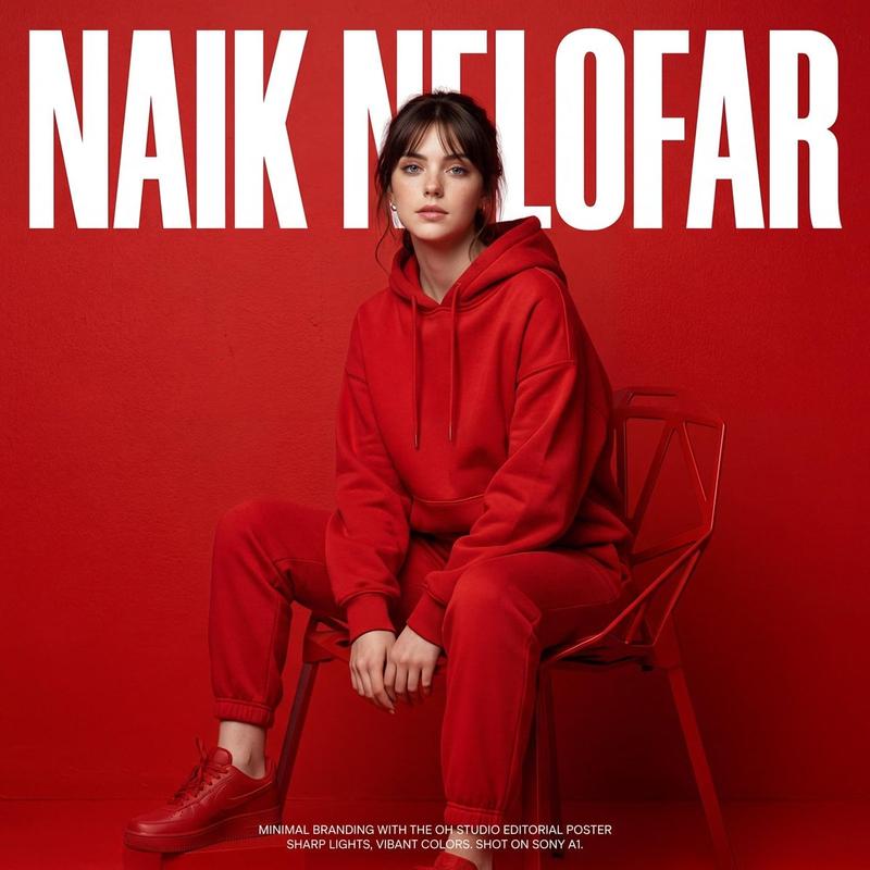 Red Fashion Editorial Poster