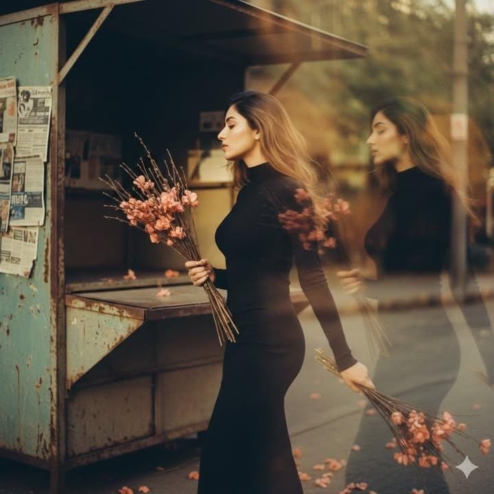 Vintage Film Profile With Flowers