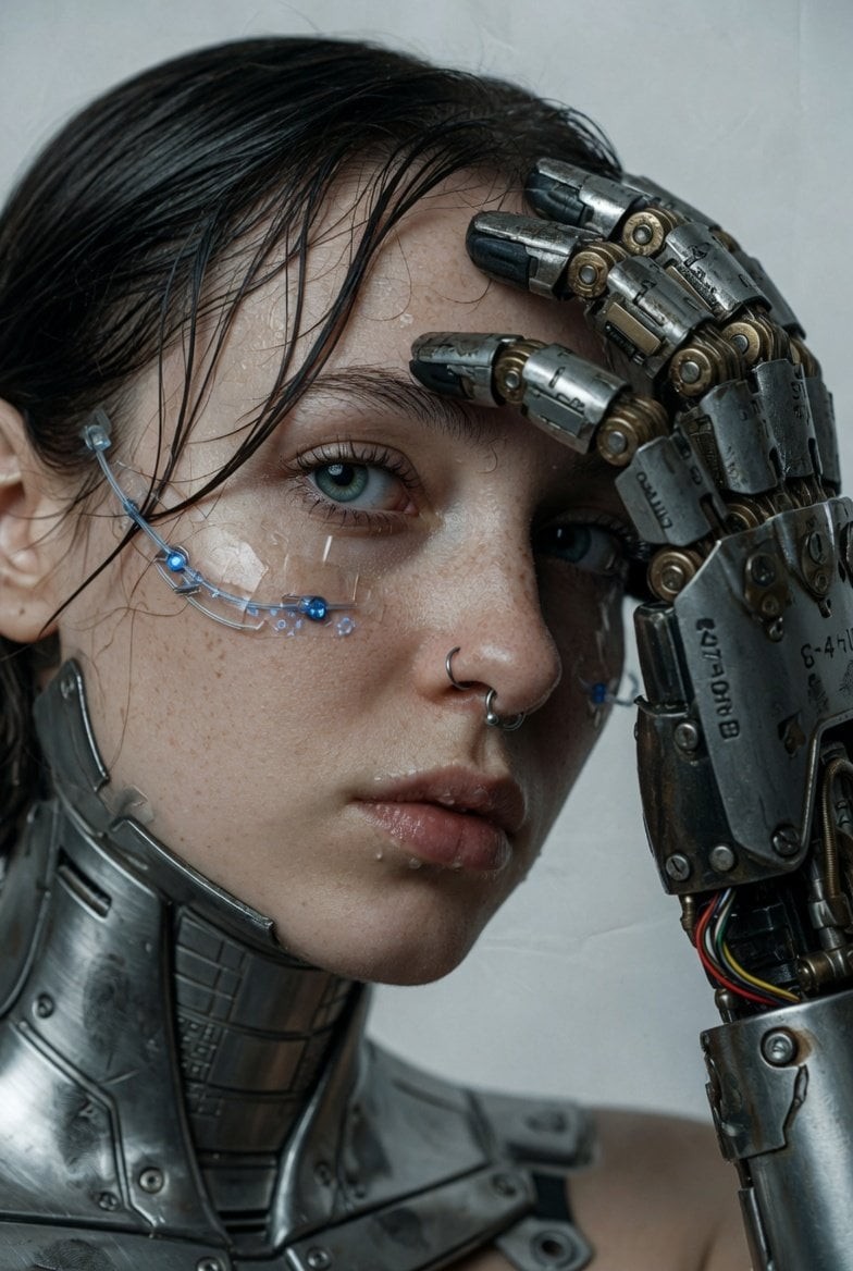 Cybernetic Prosthetic Hand Extreme Close-Up