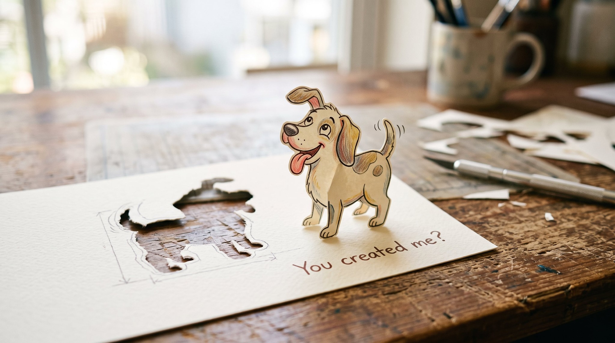 Paper Dog That Came Alive