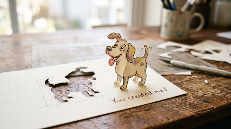 Paper Dog That Came Alive