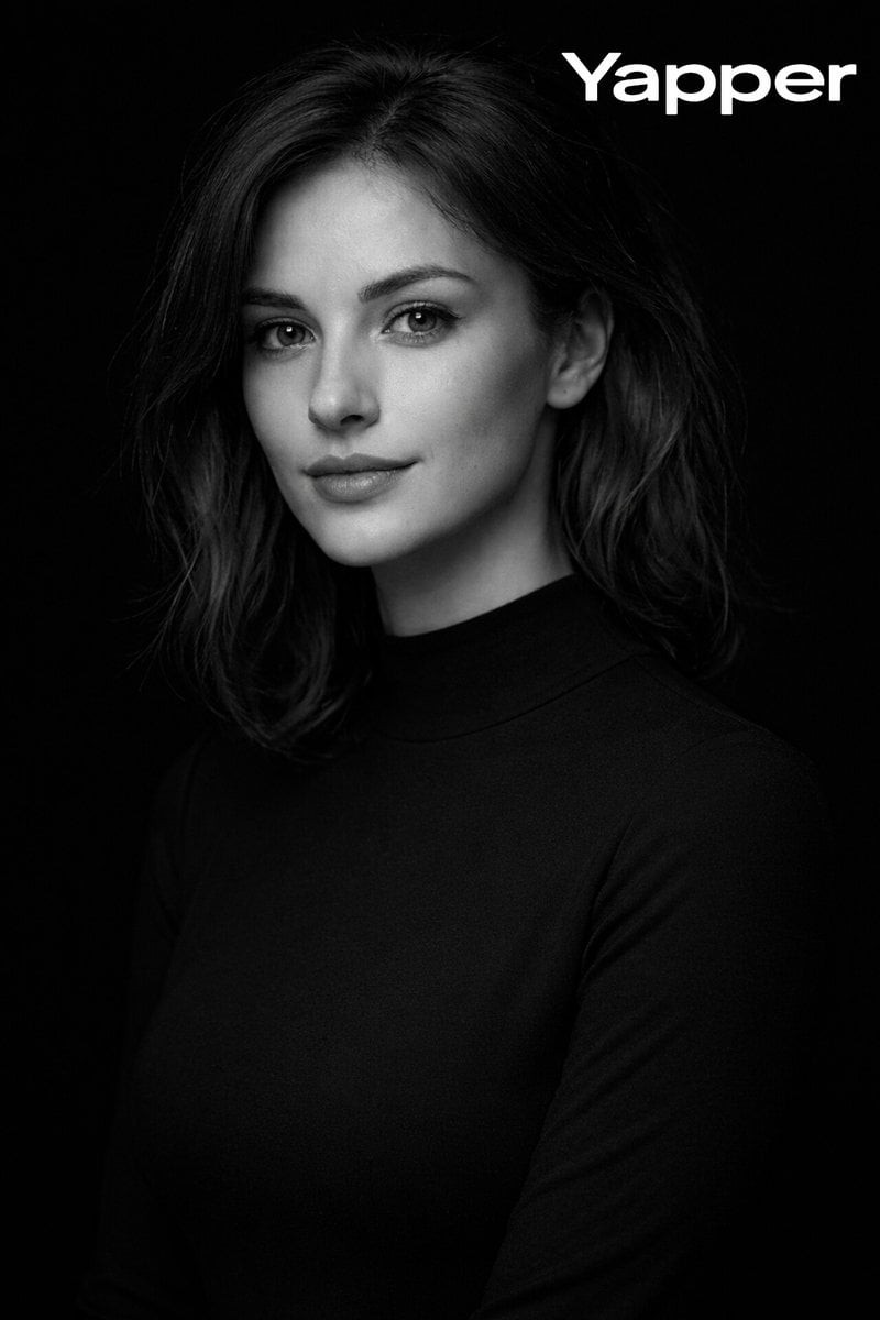 Single-Key Monochrome Studio Portrait