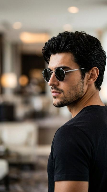 Dark Rim-Lit Male Model Portrait