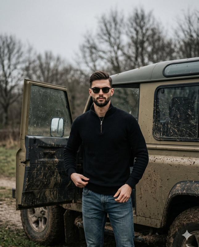 Muddy Defender Lifestyle Portrait