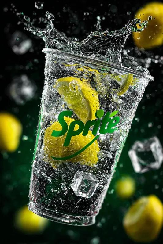 Floating Sprite Lemon Soda Cup