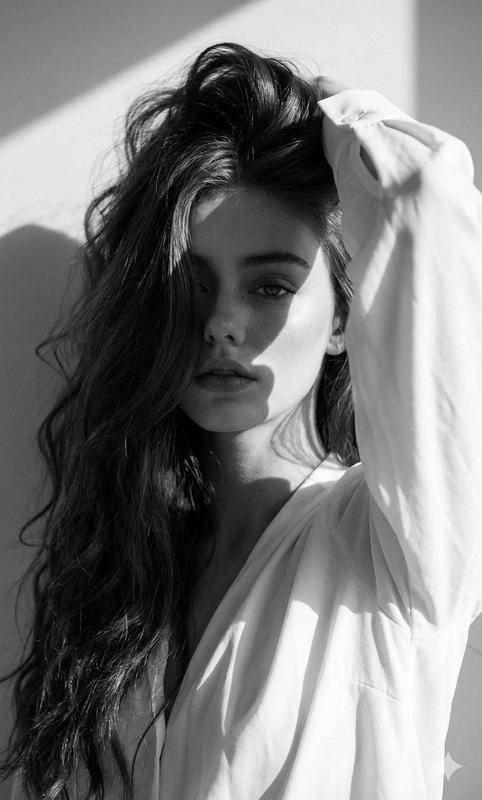 Monochrome High-Fashion Veiled Face