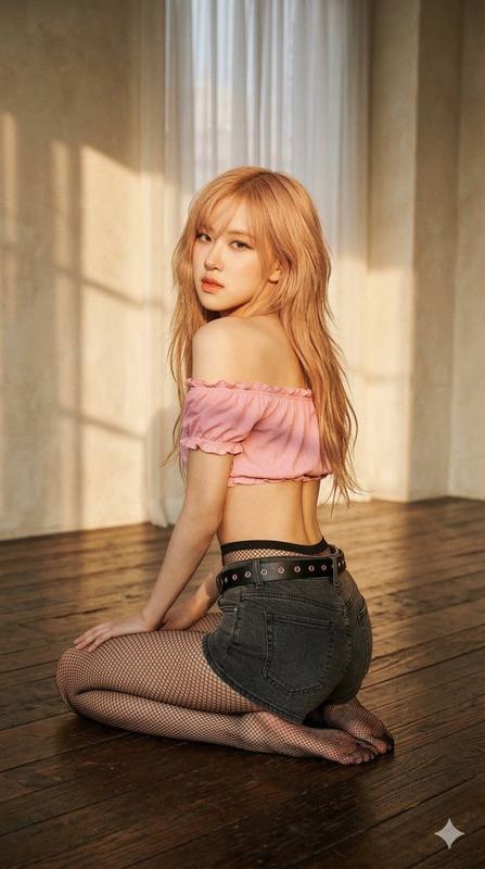 Golden Hour K-pop Floor Portrait