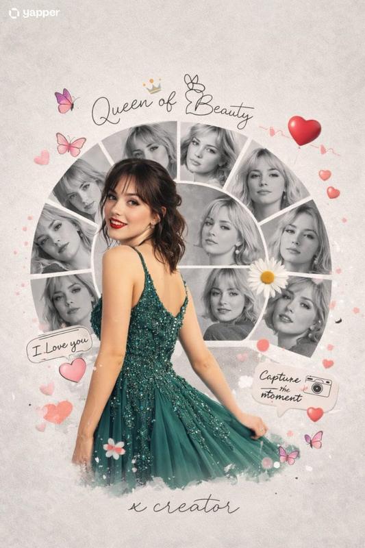 Romantic Queen Collage