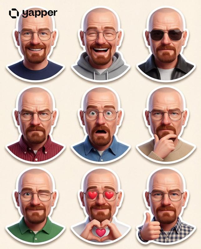 Pixar Portrait Sticker Set