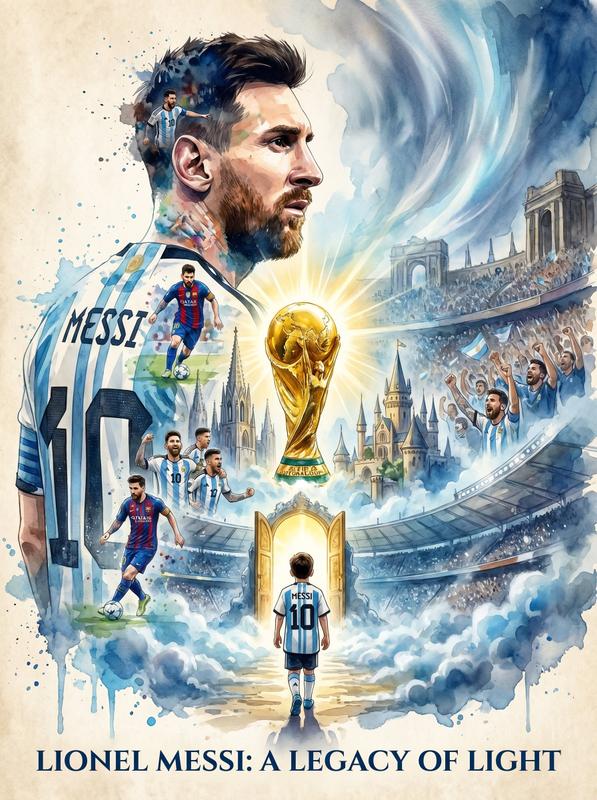 Messi Legacy Watercolor
