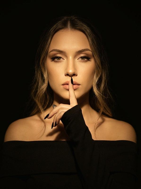 Golden Low-Key Portrait