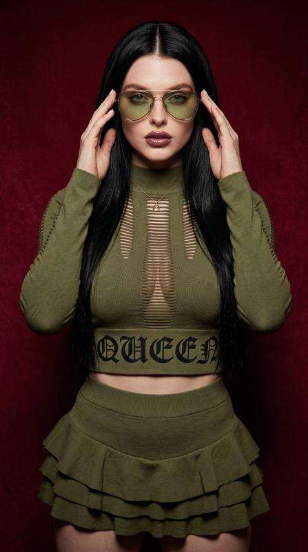 Crimson Studio Olive Gothic Fashion Portrait