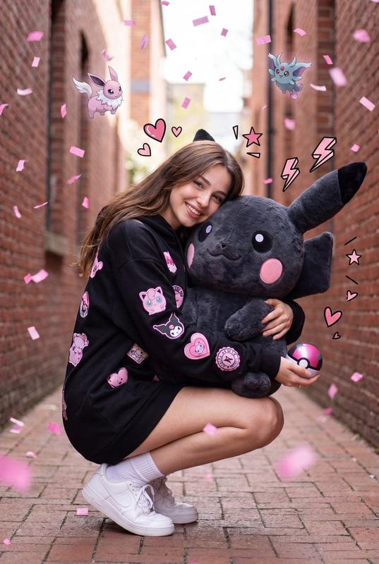 Kawaii Pink Alley Plush Fantasy